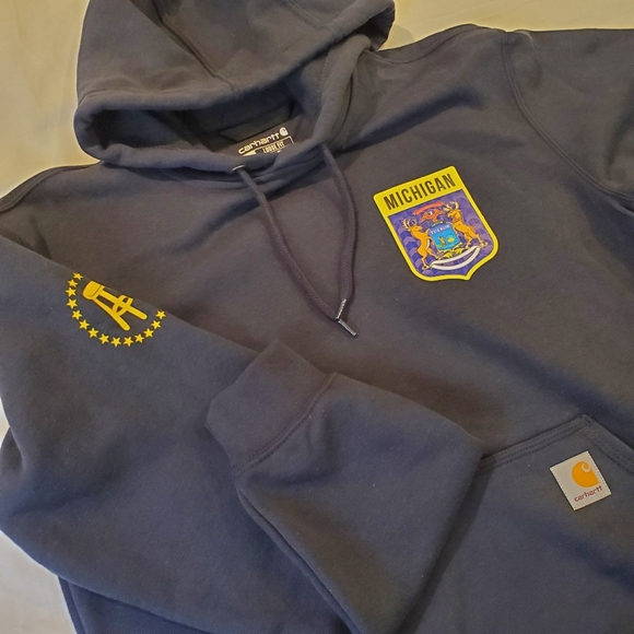 Carhartt Shirts Carhartt Barstool Sports Michigan Loose Fit Hoodie